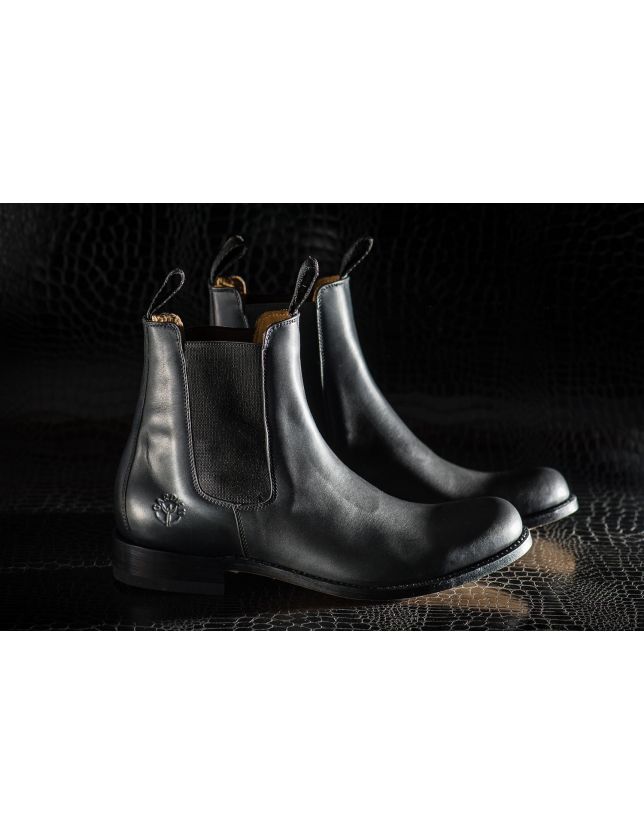 Gardian 352 noir - bottines homme - bottes bout arrondi - gardiane