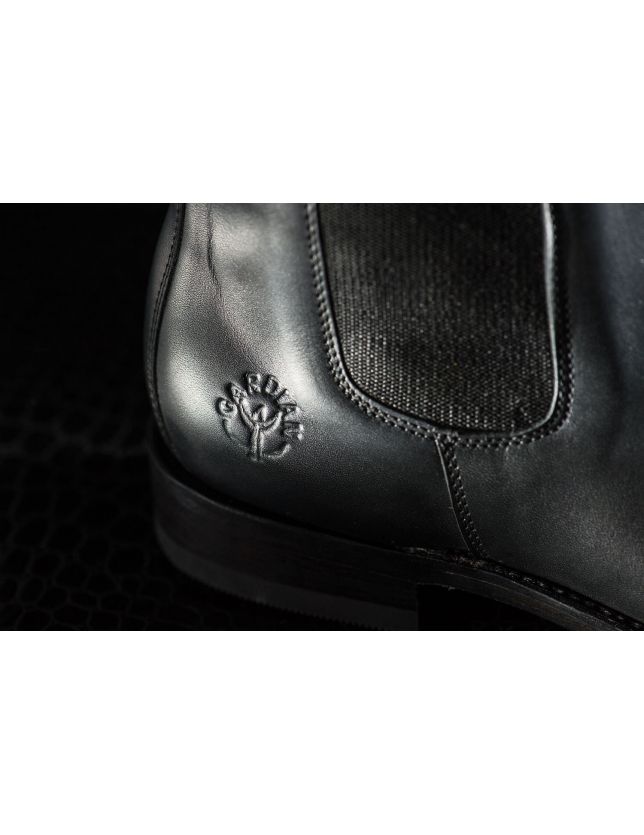Gardian 352 noir - bottines homme - bottes bout arrondi - gardiane