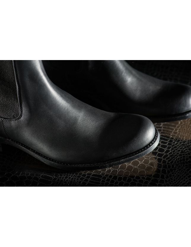 Gardian 352 noir - bottines homme - bottes bout arrondi - gardiane