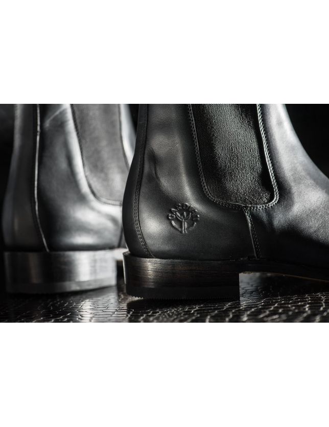 Gardian 352 noir - bottines homme - bottes bout arrondi - gardiane