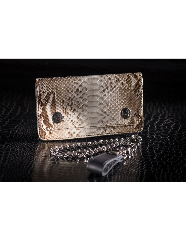 SENDRA   CARTERA PYTHON WHITE/BROWN