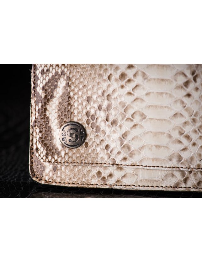 SENDRA   CARTERA PYTHON WHITE/BROWN