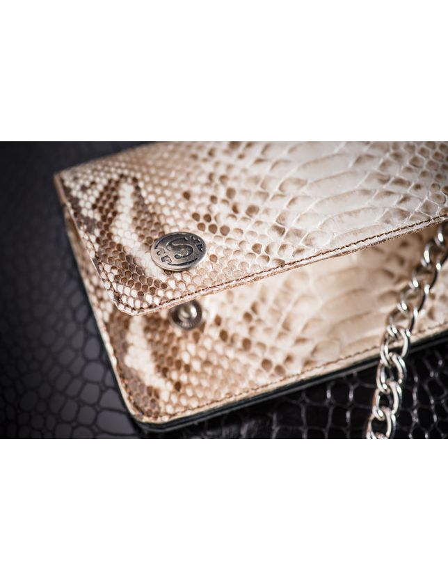 SENDRA   CARTERA PYTHON WHITE/BROWN