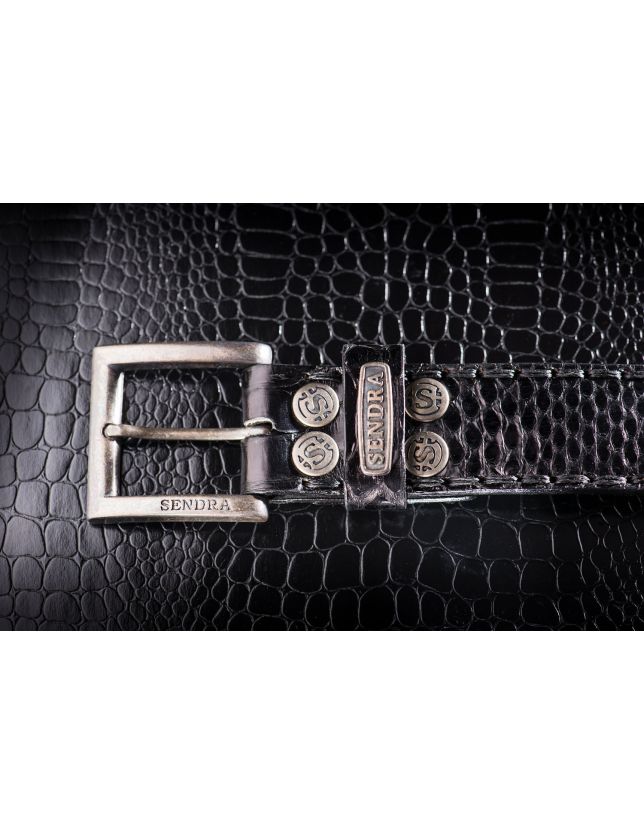 CEINTURE SENDRA 1016 PYTHON BLACK