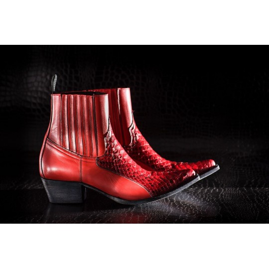 Bottes Western Sendra – Denver Rojo Dirty – Cuir – Taille Variable – Femme
