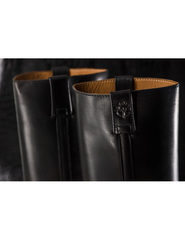 Vue en haut des Bottes Gardian pour femme – référence 360 Kim Negro