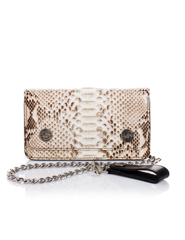 SENDRA   CARTERA PYTHON WHITE/BROWN