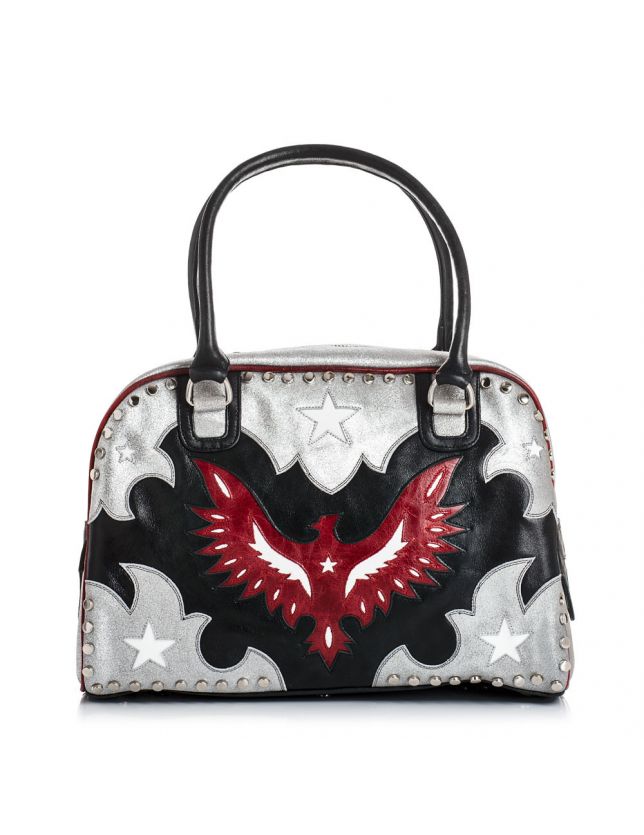 SAC AIGLE SILVER BLACK RED - SAC MEXICANA