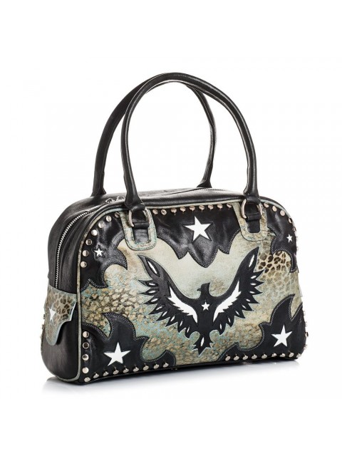 SAC AIGLE GREYLEO BLACK WHITE