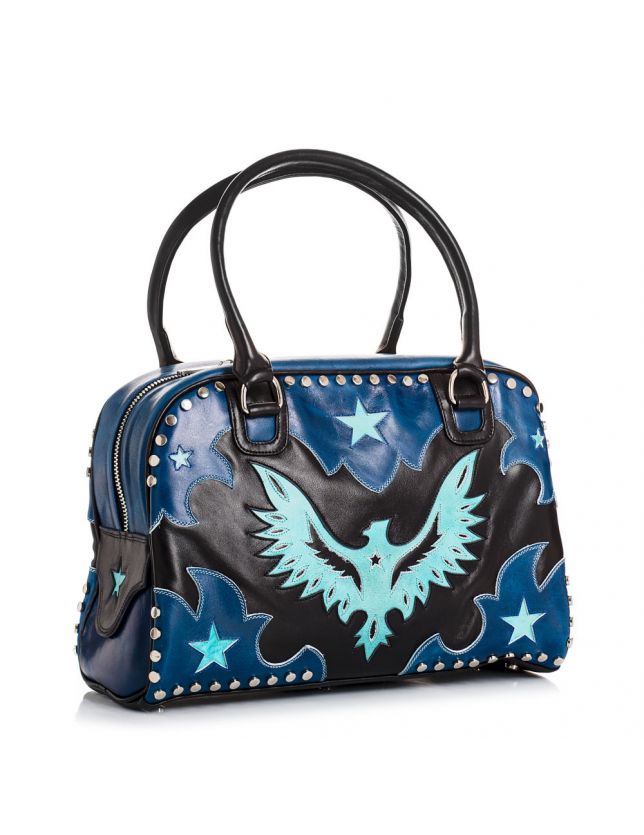 SAC AIGLE BLACK BLUE ACQUA - SAC MEXICANA