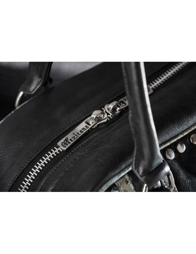SAC AIGLE GREYLEO BLACK WHITE