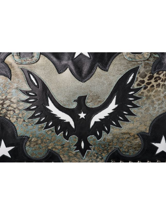 SAC AIGLE GREYLEO BLACK WHITE