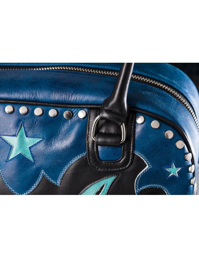 SAC AIGLE BLACK BLUE ACQUA - SAC MEXICANA