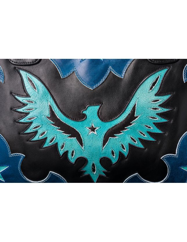 SAC AIGLE BLACK BLUE ACQUA - SAC MEXICANA