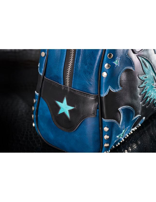 SAC AIGLE BLACK BLUE ACQUA - SAC MEXICANA