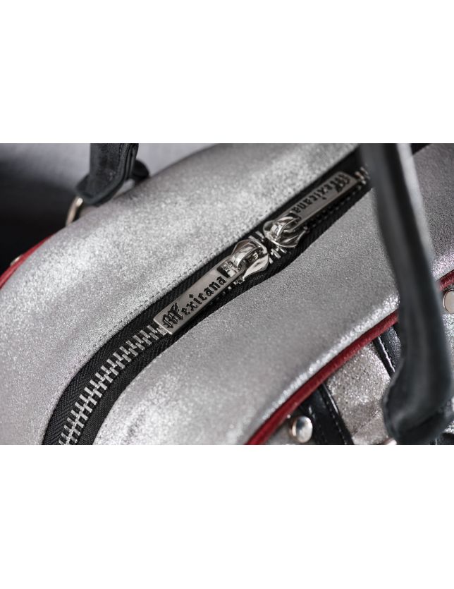 SAC AIGLE SILVER BLACK RED - SAC MEXICANA
