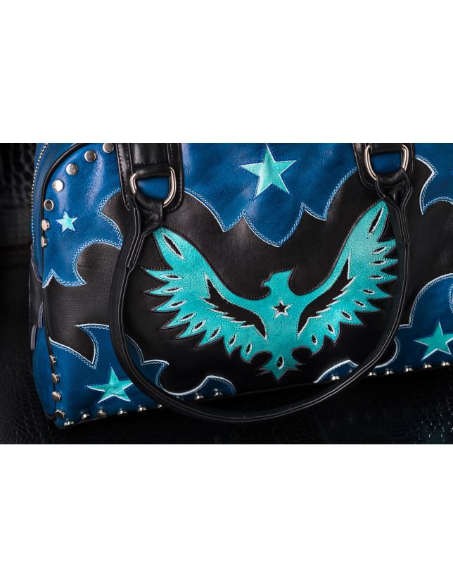 SAC AIGLE BLACK BLUE ACQUA - SAC MEXICANA