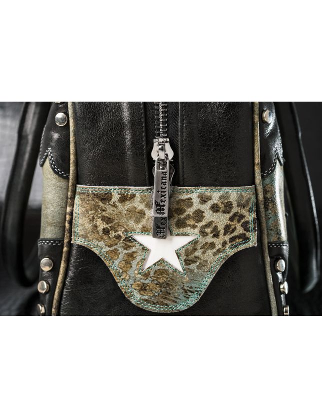 SAC AIGLE GREYLEO BLACK WHITE