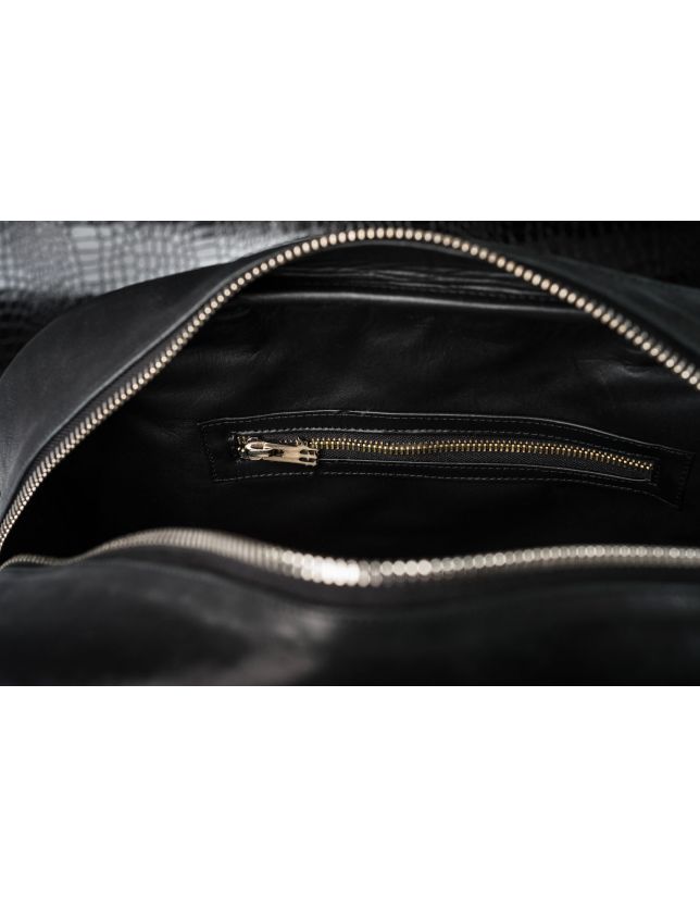 SAC AIGLE GREYLEO BLACK WHITE
