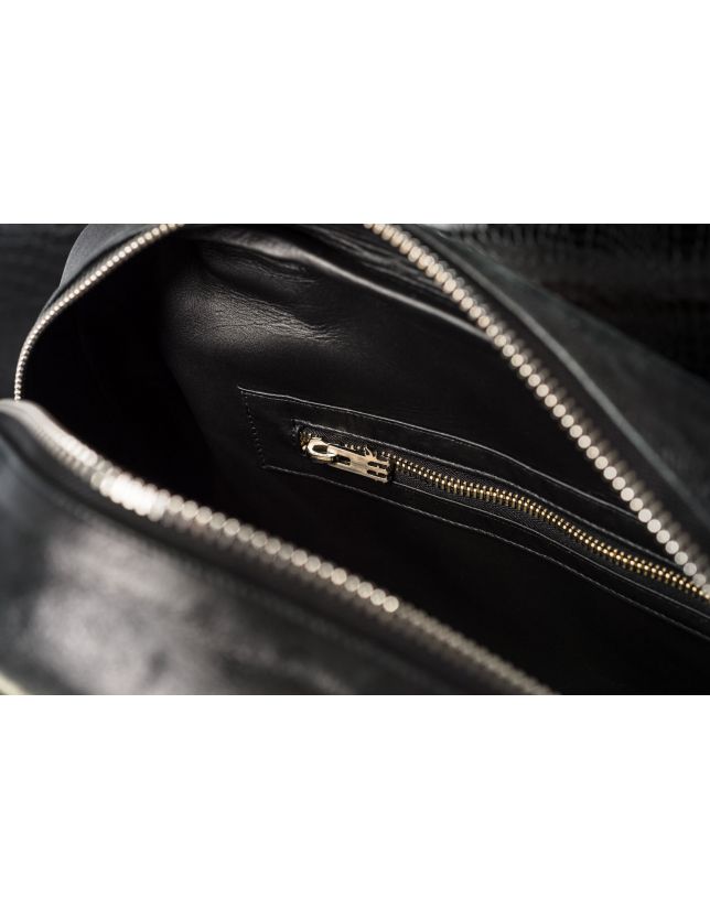 SAC AIGLE GREYLEO BLACK WHITE