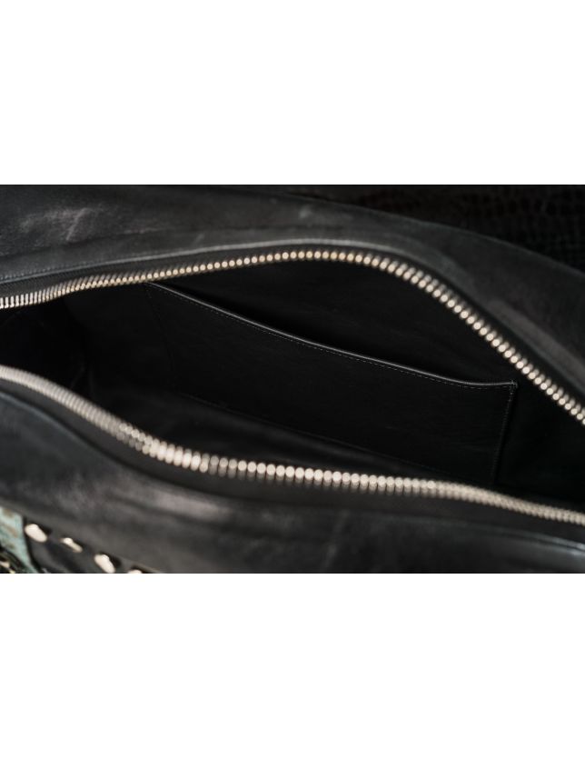 SAC AIGLE GREYLEO BLACK WHITE