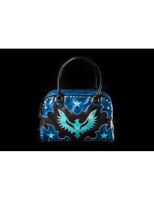 SAC AIGLE BLACK BLUE ACQUA - SAC MEXICANA