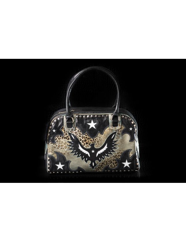 SAC AIGLE GREYLEO BLACK WHITE