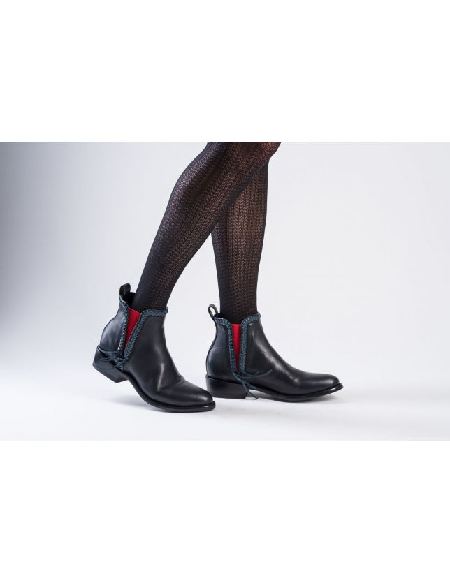 MEXICANA PEQUENIA LONDON BLACK / RED